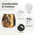 thumbnail image 4 of Balery Golden Winged White Horse Pantalones cortos deportivos para mujer con forro y dos bolsillos, elásticos, para entrenamiento, gimnasio, yoga-XX-Large, 4 of 7