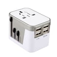 thumbnail image 1 of Adaptador de enchufe internacional universal todo en uno con 4 puertos USB Cargador de corriente alterna para viajes mundiales con enchufe AU US UK EU sidaley DZ4383-09B, 1 of 2