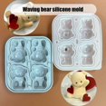 thumbnail image 4 of Silicone Bear Mold for Valentines Day Cake Decoration Easy Releases Mousse Mould Practical Baking Molds for Dessert, 4 of 4