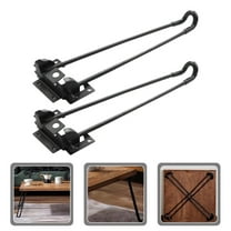 WHAMVOX 2 Pcs Lap Table for Bed Home Stands Adjustable Standing Desk Legs Black