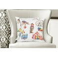 thumbnail image 4 of Ambesonne Colorful Throw Pillow Cover 2 Pack, Clown Circus, 16", Multicolor, 4 of 6