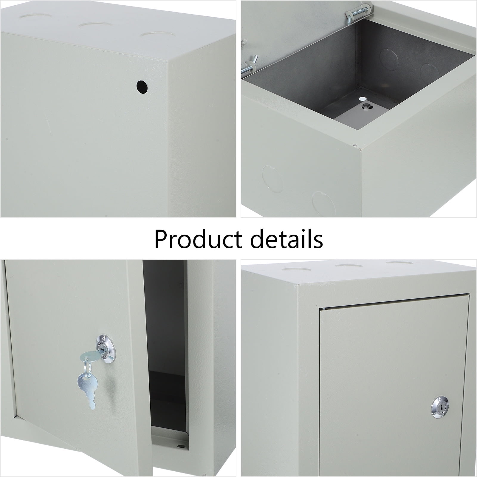 BESTYASH Surface Mount Plated Silver Electrical Waterproof Box for Outdoor Applications