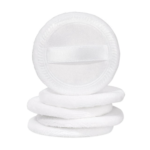 5pcs Round Cotton Powder Puff Makeup Puff Compact Pads for Makeup Blending Soft Material Easy to Use