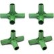thumbnail image 4 of Greenhouse Frame Connector, Greenhouse Frame Furniture Connectors, 10 Pieces Garden Frame Connecting Accessories 16mm Stable Support for Greenhouse Fr, 4 of 5