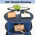 thumbnail image 5 of 360 Degree Rotating 7-Tier Shoe Tower 28 Pairs Entryway Space Saver Shoe Organizer Rack, 5 of 5