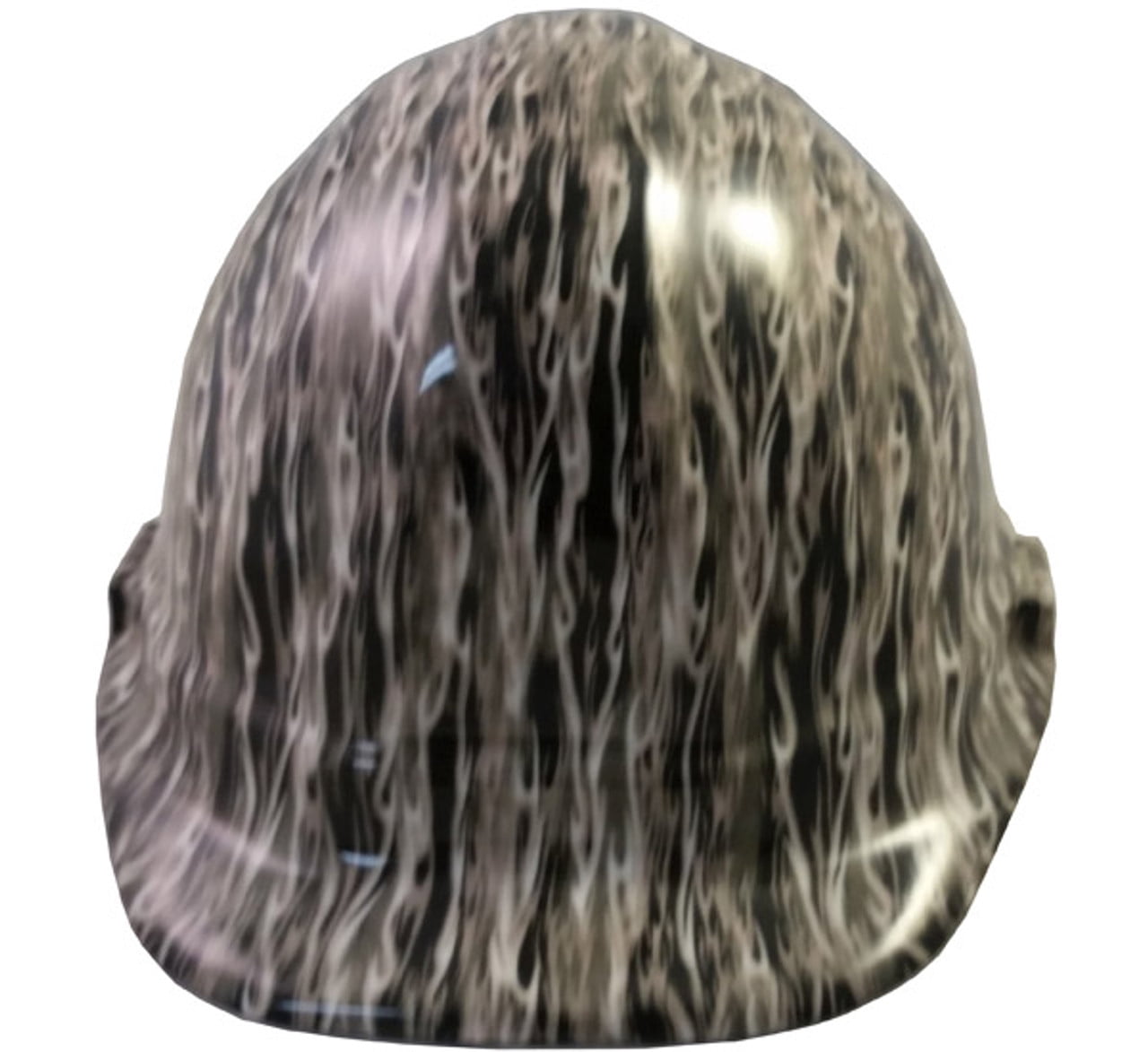 White Flame Hydro Dipped Hard Hats Cap Style