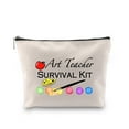 thumbnail image 2 of Art Teacher Survival Kit Makeup Bag Art Teacher Gift Teacher Pencil Pouch Teacher Bag for Teacher Appreciation Gift, 2 of 7