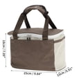 thumbnail image 4 of Unique Bargains Insulated Leak-proof Waterproof Lunch Bag Brown 228 oz, 4 of 7