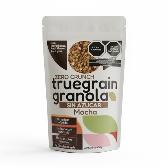 Truegrain Granola Sin Azúcar Mocha 400g | Sin Azúcar | Artesanal