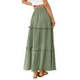 thumbnail image 6 of Elegant Women's Summer Skirts High Waist Flared A-Line Midi Skirts for Weddings Parties and Formal Events, 6 of 8