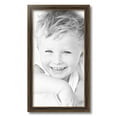 thumbnail image 2 of ArtToFrames 12x22" Gold with Burgundy Panel Picture Frame, Gold Wood Poster Frame, with Regular Acrylic and Foam Backing 3/16 inch (FBPL-4758), 2 of 7