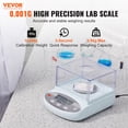 thumbnail image 2 of VEVOR Analytical Balance,500 gram x 0.001g Accuracy High Precision Lab Scale,13 Units Conversion Electronic Scientific Laboratory Scale with Windshield,LCD Display Digital Jewelry Weighing Scale, 2 of 9