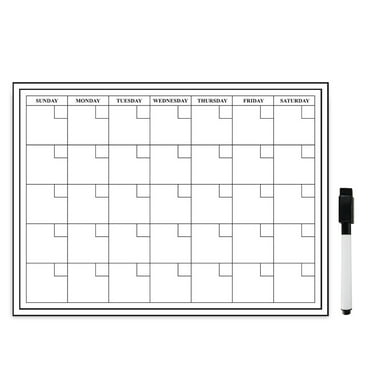 Monthly Dry Erase 24" x 18" Large Wall Calendar Monthly Planner