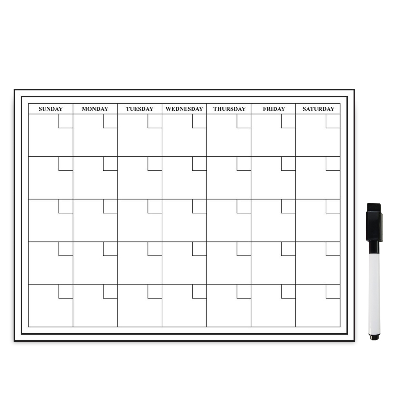 Monthly Dry Erase Calendar 24x18 Large Wall Calendar Monthly Planner  Monthly Dry Erase Calendar 24x18 Large Wall Calendar Monthly Planner
