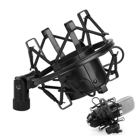 Universal Shock Mount Shotgun Microphone TSV Universal 50MM Microphone Shock Mount For 48MM-54mm Diameter Condenser Mic, Black, 1-Pack ()