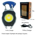 thumbnail image 3 of Sales Today Clearance! Mountaineering Outdoor Multifunctional LED Keychain Lamp Three-color Optional Flashlight Lamp Camping Night Fishing Portable Lamp USB Lighter Deals of The Day Clearance!, 3 of 5