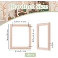 thumbnail image 2 of 1set 10pcs Rectangle Birch Wood Photo Frame Miniature Furniture Model for Dollhouse Accessories Pretending Prop Decorations Beige 74x61x6.5mm, 2 of 6