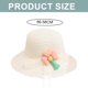 thumbnail image 2 of 56-58 cm circunferencia del sombrero protector solar femenino sombrero de paja y bolsa de paja conjunto con cuerda a prueba de viento lindo sombrero protector solar de salida, 2 of 5