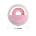 thumbnail image 3 of LED Selfie Ring Light, Rechargeable 3-Level Dimmable Clip-on, Black 1 Pack with USB Charging Cable, Portable Fill Light for Phone Laptop Vlogging Live Streaming Makeup Selfie Photography, 3 of 6