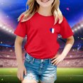 thumbnail image 2 of TZEWGL T-Shirts For Kid Sport Prints Short Sleeve Round Neck Basic Blouse For Newborns size 3-4T, 2 of 5
