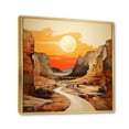 thumbnail image 2 of Designart "Bold horizon Canyon Desert IX" Landscapes Floater Framed Canvas Wall Art, 2 of 7