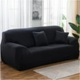 thumbnail image 5 of Sofa Cover Slipcover Stretch Elastic 2Seater Chair Loveseat Sofa Couch Furniture Protector Fit, Sofa Slipcover, Home Decor, Black, 5 of 7
