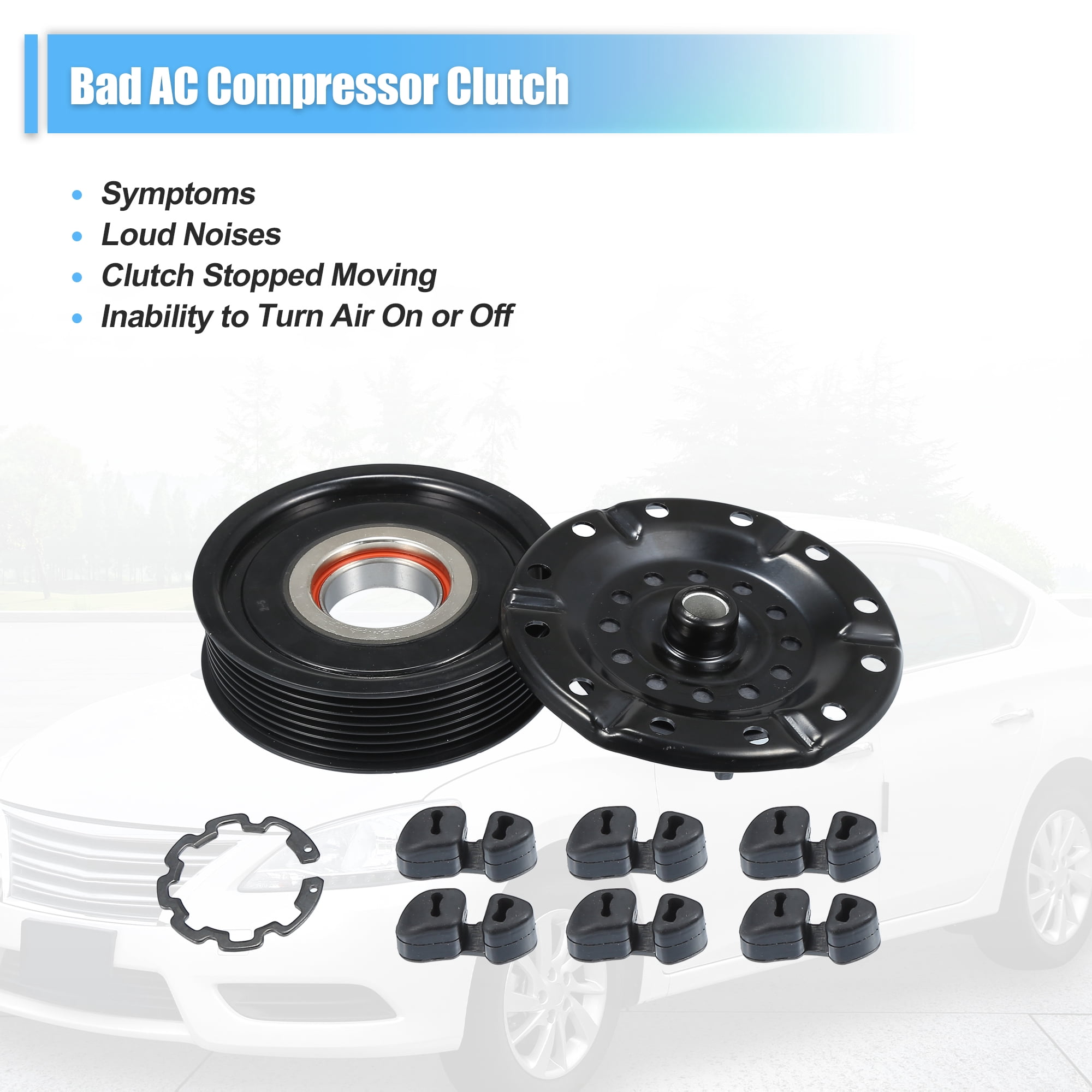 Unique Bargains AC Compressor Clutch Set Replace for Toyota Corolla 2009-2010