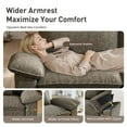thumbnail image 5 of Sophia&William 3-Seat Modular Sectional Sofa Sets, Modern Chenille Couch Cloud Sofa with 3 Pillows for Living Room,Ash Gray, 5 of 12