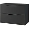thumbnail image 2 of Famous Brand LF-36-2D-BLACK 36 Premium Lateral File Cabinet 2 Drawer Black, 2 of 7