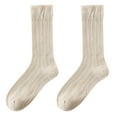 thumbnail image 3 of Ugoldhm Dress Crew Socks for Women, Cotton Soft Solid Knee High Socks for All Day Comfort, 3 of 4