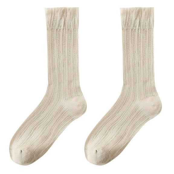 Fewfanhot Women's Shallow Mouth Socks Solid Color Soft Comfortable Warm Gift Socks for Everyday Wear