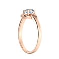 thumbnail image 3 of 7.50MM D-F VS Moissanite Engagement Ring (1.35 ct Moissanite Weight, 1.50 ct dew) Knot 4 prongs 14K Gold, 3 of 7