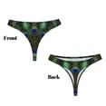 thumbnail image 3 of Balery Peacock Feathers Tangas de Algodón para Mujer con Estampado – Ropa Interior Sexy, Transpirable, G-string-Large, 3 of 6