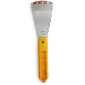 nisaku stainless steel rounded y shaped scraper knife 225 blade yellow