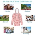 thumbnail image 5 of Lsque Fox Patten Youth Hoodie Sweatshirt Pullover with Kangaroo Pocket Boys and Girls Hoodie Warm Hoodie for Kids-X-Large, 5 of 6