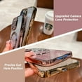 thumbnail image 6 of for iPhone 14 Pro Max Case Glitter Magnetic Compatible with MagSafe Full Camera Lens Protection Luxury Plating Cute Bling Clear Shockproof Slim Phone Case for Women Girls, Gold, 6 of 14