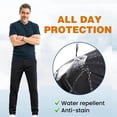 thumbnail image 3 of Men Comfy Cargo Pants High Stretch Multi-Pockets Durable Cargo Pants Waterproof Lightweight Drawstring Hiking Trousers, 3 of 4