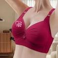 thumbnail image 2 of HNMKIU Cotton Bras for Women Solid Thin Breathable Daily Bra Soft Comfort Wireless, 2 of 4