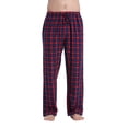 thumbnail image 1 of CYZ Men's 100% Cotton Super Soft Flannel Plaid Pajama Pants-NavyRed-2XL, 1 of 3