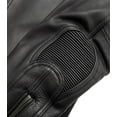 thumbnail image 5 of First Mfg Co - Nemesis - Men's Motorcycle Biker Riding Black Leather Jacket - Small - Action Back Gussets Stretch Panels Vented Padded Kidney Belt, 5 of 5