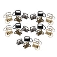 thumbnail image 4 of OULII 50Pack Fastener Key Fob Clips Chocolate DIY Design Prevent Line Slipping for Craft Projects, 4 of 7