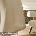 thumbnail image 4 of DriftAway Khaki Linen Curtains 108 Inches Long for Living Room Thick Semi Sheer 2 Panels Farmhouse 3 Inch Rod Pocket Back Tab Boho Rustic Light Filtering Window Drapes for Bedroom Privacy Assured, 4 of 8
