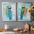 thumbnail image 4 of 2 Piece Set Island Parrot I Premium Framed Canvas - Ready to Hang - 22.5 x 30.5 Each - Gold Frame, 4 of 8