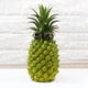 thumbnail image 5 of Figura de piña artificial, fruta falsa, centro de mesa para niños, juguetes y decoración del hogar. Verde 27x12cm, 5 of 9