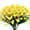 Yellow, variant on GRNSHTS 6PCS Artificial Flowers,Fake Greenery Faux Plastic Bushes Fake Shrubs UV Resistant No Fade Faux Plastic Plants for Wedding Hanging Bouquet Indoor Outdoor Home Garden Office Table Vase