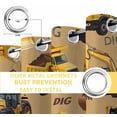 thumbnail image 6 of Construction Truck Blackout Curtains for Bedroom/Living Room, Thermal Insulated Kitchen Curtains, Cartoon Grips and Bulldozers Turmeric Grommet Darkening Window Treatment Drapes 27.5"x39"x2, 6 of 8