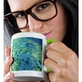 thumbnail image 2 of 3drose, Blacktip Reef Shark, Great Barrier Reef, Australia - Au01 Mgl0085 - Miva Stock, 15oz Two-tone Green Mug, 2 of 6