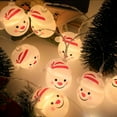 thumbnail image 2 of Santa Head Rope Lights Christmas Led Lights Santa Claus Led Lights Festive Waterproof Hanging Decor for Weddings Parties Home, 2 of 5