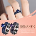 thumbnail image 2 of Engagement Ring Set Women Wedding Ring Bridal Set Promise Ring Gift Cubic Zirconia Bridal Promise Ring for Women mothers day birthday valentines day Graduation Anniversary gifts #04 Purple,5, 2 of 3