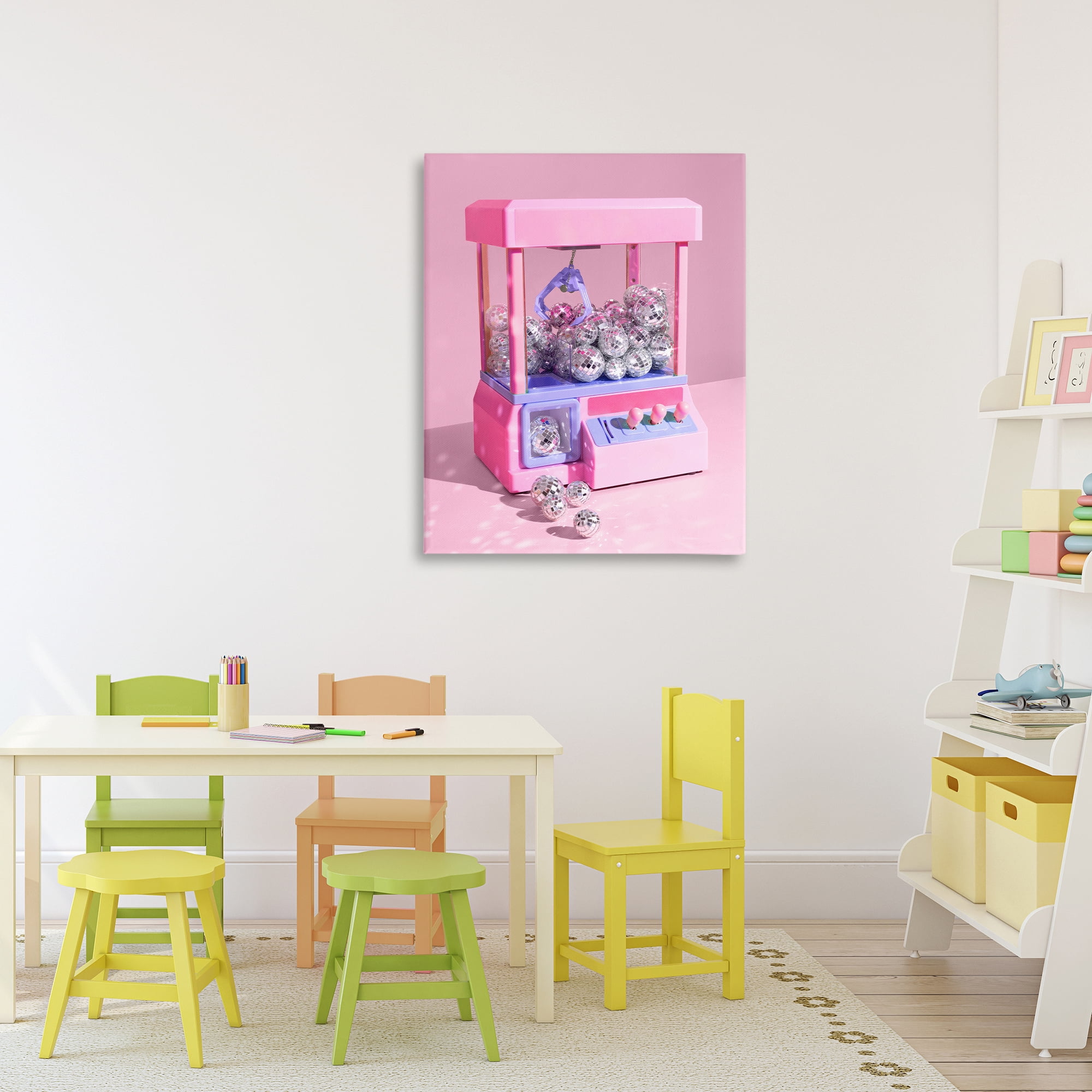 Stupell Industries Disco Ball Claw Machine Canvas Wall Art, design by LISH Creative